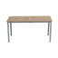 SoHo Rectangle Teak Aluminum Outdoor Dining Table-1161318118-1161315141