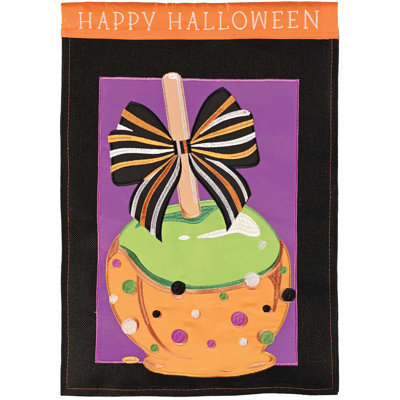 Double Sided 18'' H x 13'' W Polyester Halloween Garden Flag