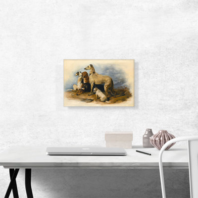 «Highland Dogs 1839» par Edwin Henry Landseer - impression sur toile tendue