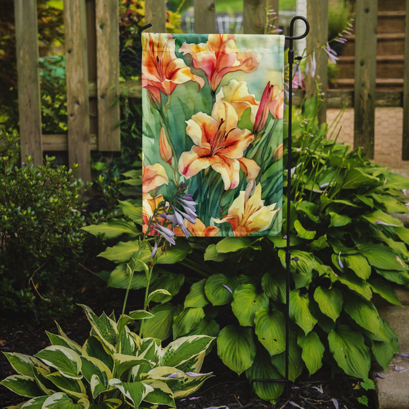 Drapeau de jardin double en polyester H 15,5 po x l 11,25 po