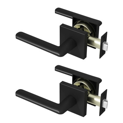 Mirra Passage Door Lever Modern Concealed Design For (Hall & Closet) – Sleek Minimalist Style in Matte Black