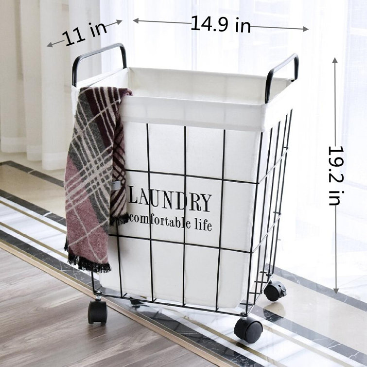Umber Rea Wall-Hanging Collapsible Laundry Basket
