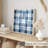 Abstract Blue Plaid Pattern I Modern Unframed Art Print-1788275979