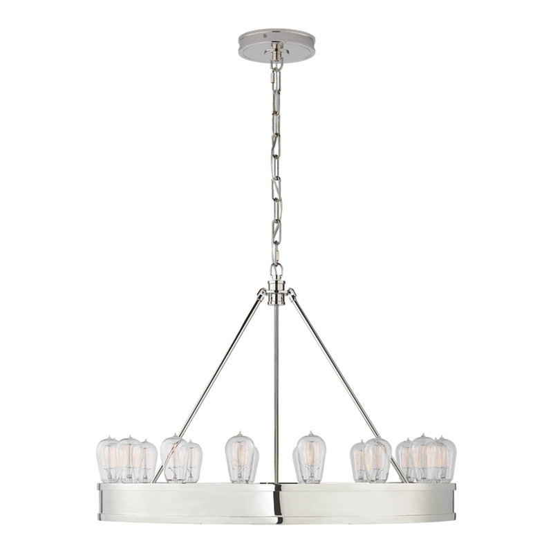 Roark 16 - Light Chandelier, Polished Nickel