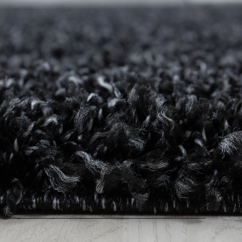 Solid Colour Shag Area Rug, Runner 60 x 220 cm