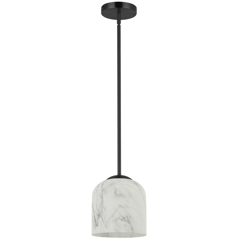 Luminaire suspendu 1 lumière Patrice, Noir mat
