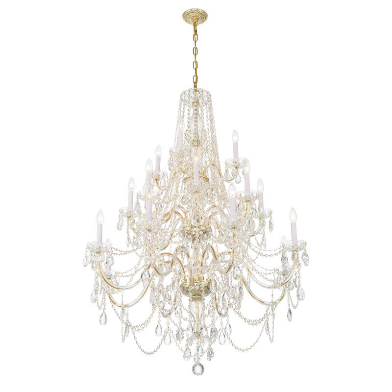 Irl 20 - Light Dimmable Classic / Traditional Chandelier, Gold