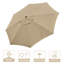 Parasol de remplacement pour terrasse 13 pi-1534290954