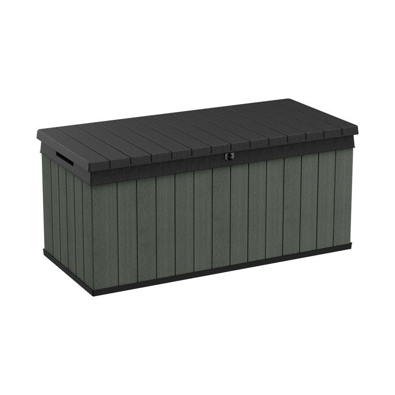Keter Darwin 454L Storage Box - Green, Brown