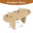 Oval Dining Table With Wood Strip Base-391441974