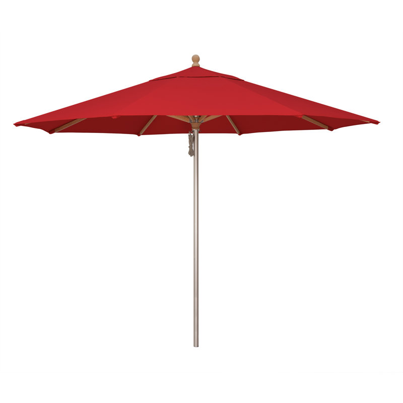 Parasol de marché 11 pi Darlington, Toile Sunbrella® rouge Jockey
