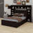 Wooden Bed With All-In-One Cabinet, Shelf And Sockets-1884817126
