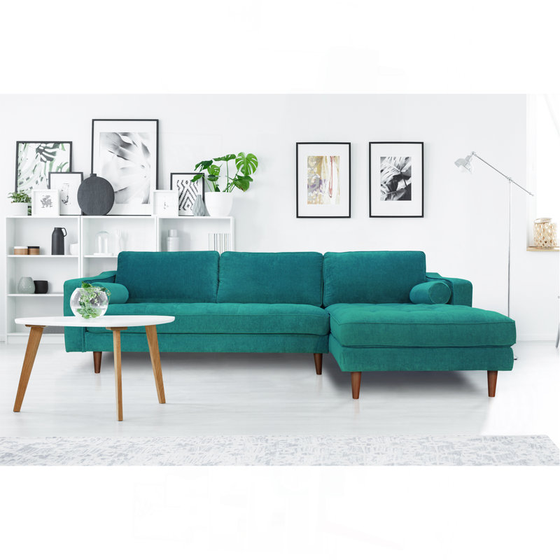 Canapé modulaire Anderson Raf - turquoise, Right Hand Facing, Turquoise