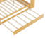 Lit de jour double en bois avec tablettes de rangement, lit multifonctionnel avec lit gigogne simple et bureau d'étude, naturel-2109762937-2109762936