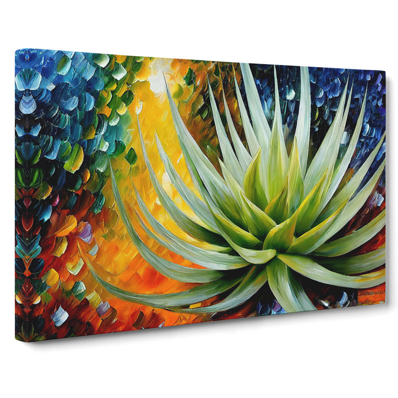 Aloe Vera Succulent Plant Vol.1 - Wrapped Canvas Print
