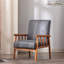 Fauteuil de style moderne Mid-Century de 25 po de large, gris-1890386771