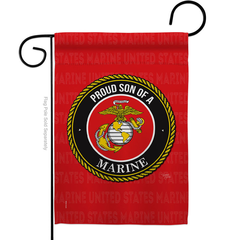Drapeau de jardin à 2 côtés en polyester 18 x 13 po