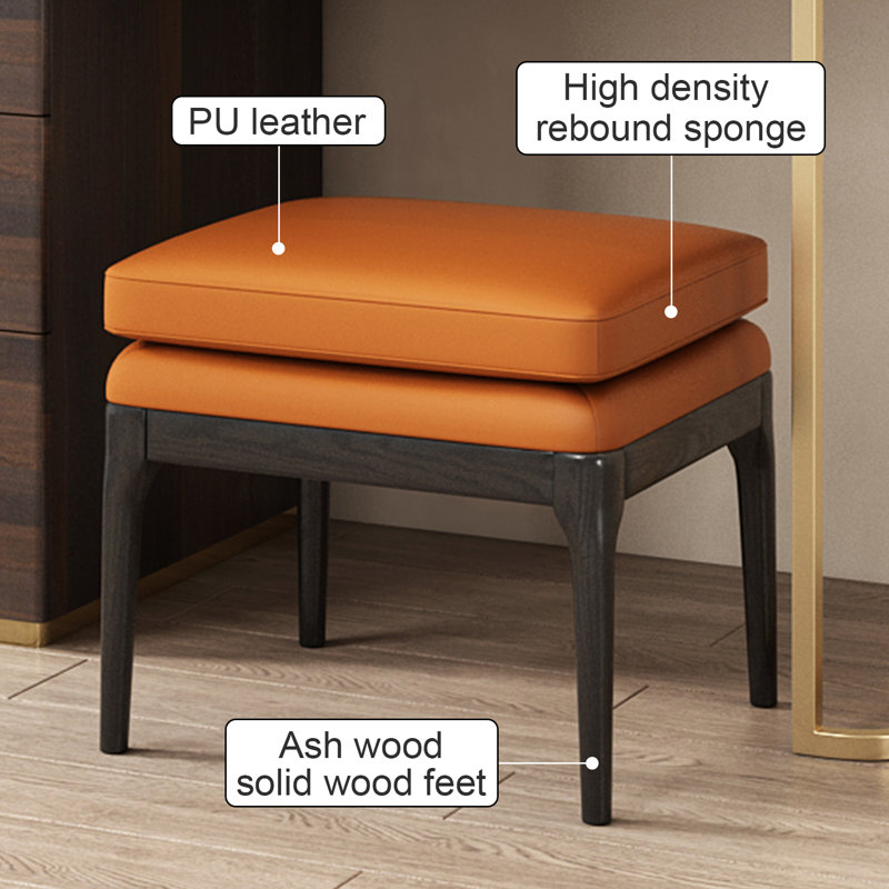  High-quality Makeup Vanity Set,L-Shaped Executive Desk,Power Outlet, Glass Top,Very easy to assemble,Includes vanity stool