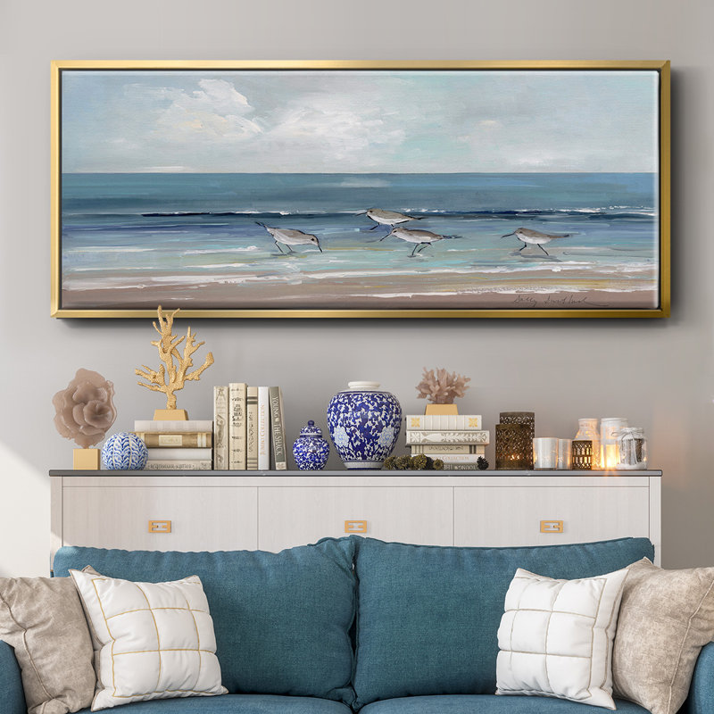 Shore Searching II- Framed Canvas