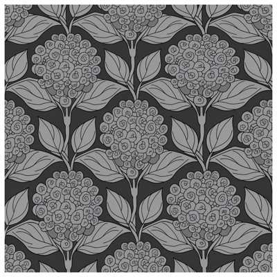 Édredon floral gris