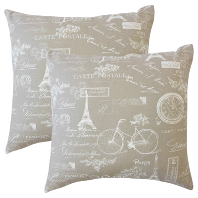 Cotton Reversible Throw Pillow