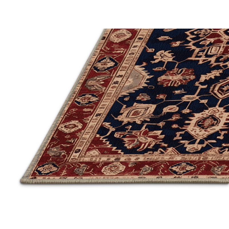 Tapis brun lavable à la machine, Rectangulaire 8 pi x 10 pi