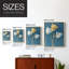 Impression encadrée FLORAL Series CXLV - bois massif-375475910