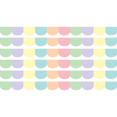 Pastel Pop Scalloped Border Trim