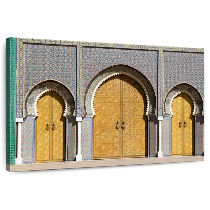 Portes de palais Lilie au Maroc, H 24 po x l 36 po