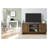 Walnut TV Stand for 65 Inch TVs - Modern Entertainment Center with Storage Cabinets and Cable Management