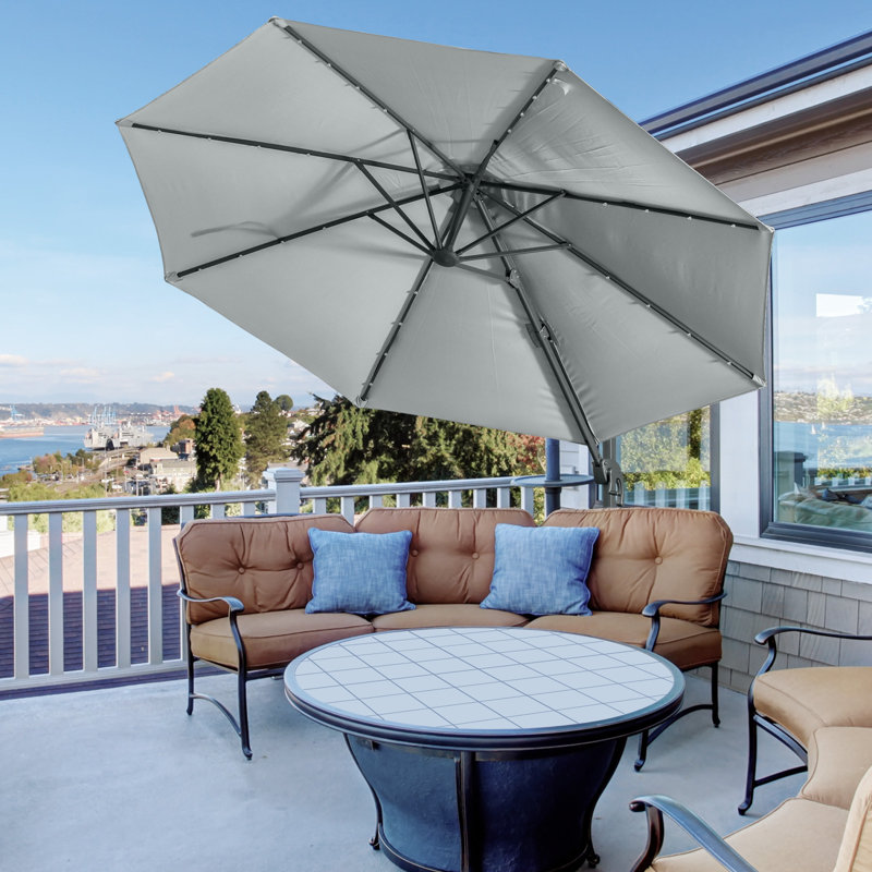 Nasiba 300cm Lighted Cantilever Parasol