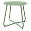 Table d'appoint de patio ronde en métal d'acier étanche et résistant aux intempéries, portable pour l'extérieur et l'intérieur, idéale pour le jardin, le balcon ou la terrasse.