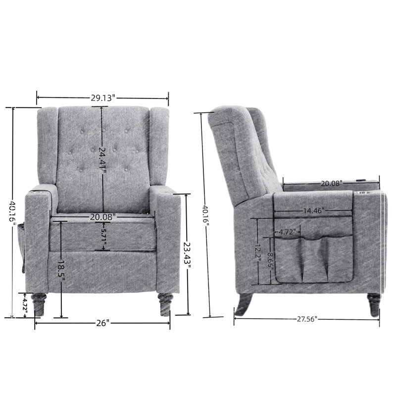 Comfortable Wingback Recliner Chair for Relaxation and Multiple Uses