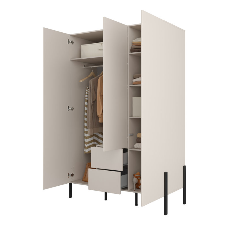 3 Door Laminate Wardrobe
