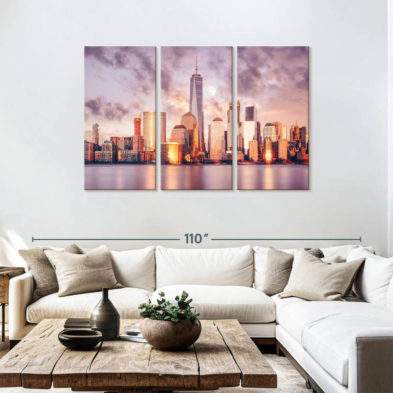 Sebbie NYC Spring Sunset, H 48 po x l 74 po