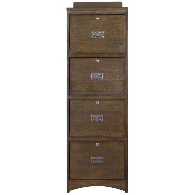 Mccrary 19'' Wide 4 -Drawer Solid Wood File Cabinet