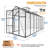 6X14 FT Polycarbonate Walk-In Greenhouse, UV Protection-128769451