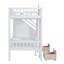 Lit superposé simple au dessus d'un lit simple avec table à langer, lit superposé se transformant en lit supérieur et bureau en duvet-1503256549