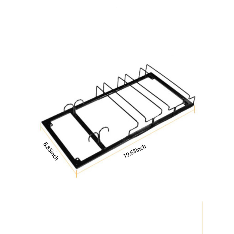 Support à verres à vin Home, H 2,16 po x l 19,68 po x P 8,85 po