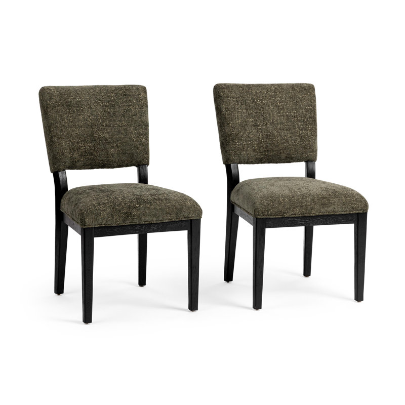 Arima Upholstered Dining Chair, Winter Fir, Black