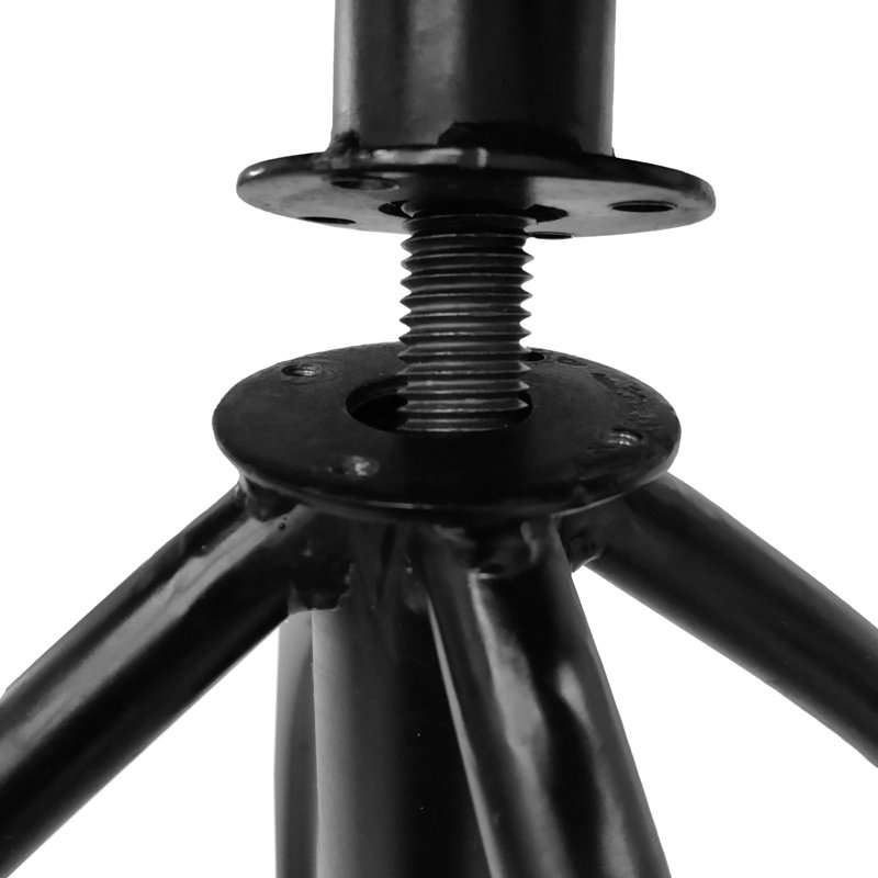 Kohlmeier Industrial Style Counter Height Stool with Adjustable Swivel Seat, Counter Stool (24” Seat Height)