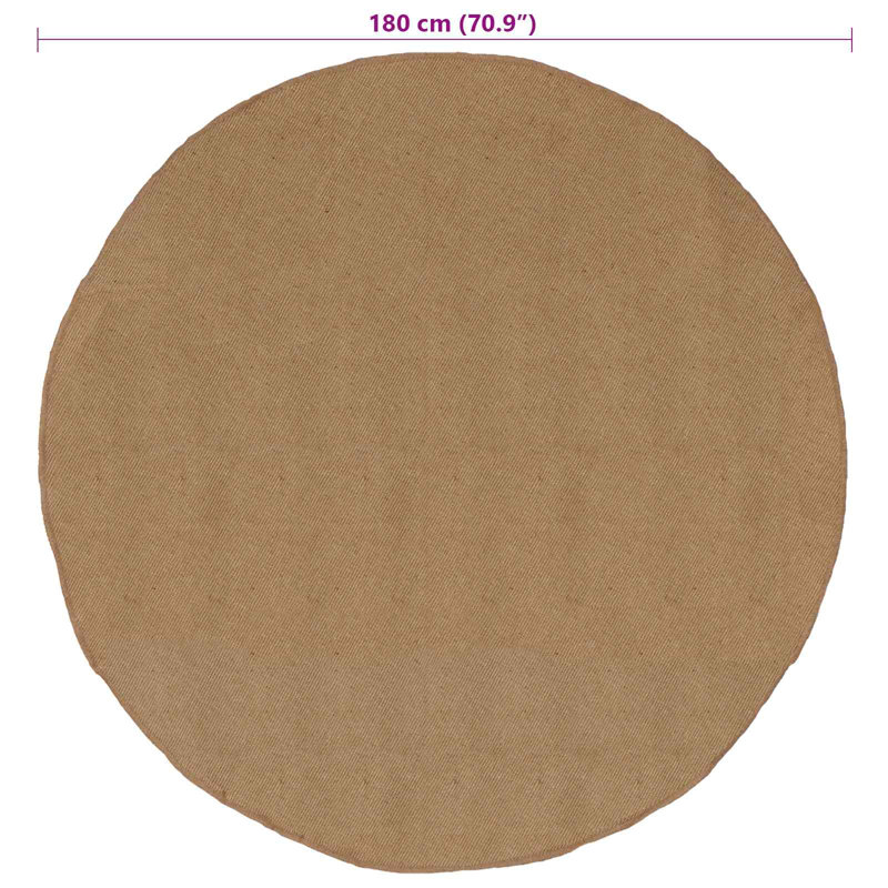 Hand Braided Area Rug, Round 180cm