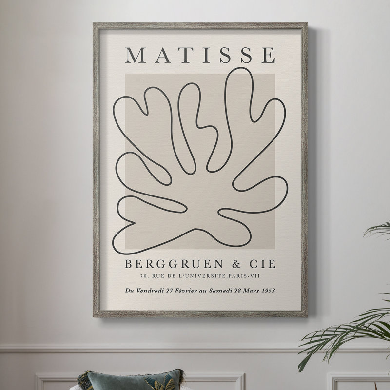Matisse CECLXV III, reproduction d'art encadrée - bois massif, H 30 po x l 24 po