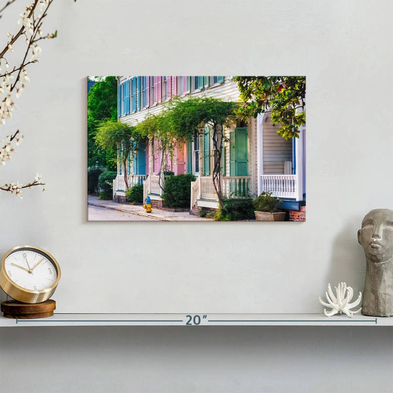 Historic Row Houses, 8" H x 12" W