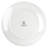 Martha Stewart 10.5 Inch Fine Ceramic 6 Piece Decorated Dinner Plates In White