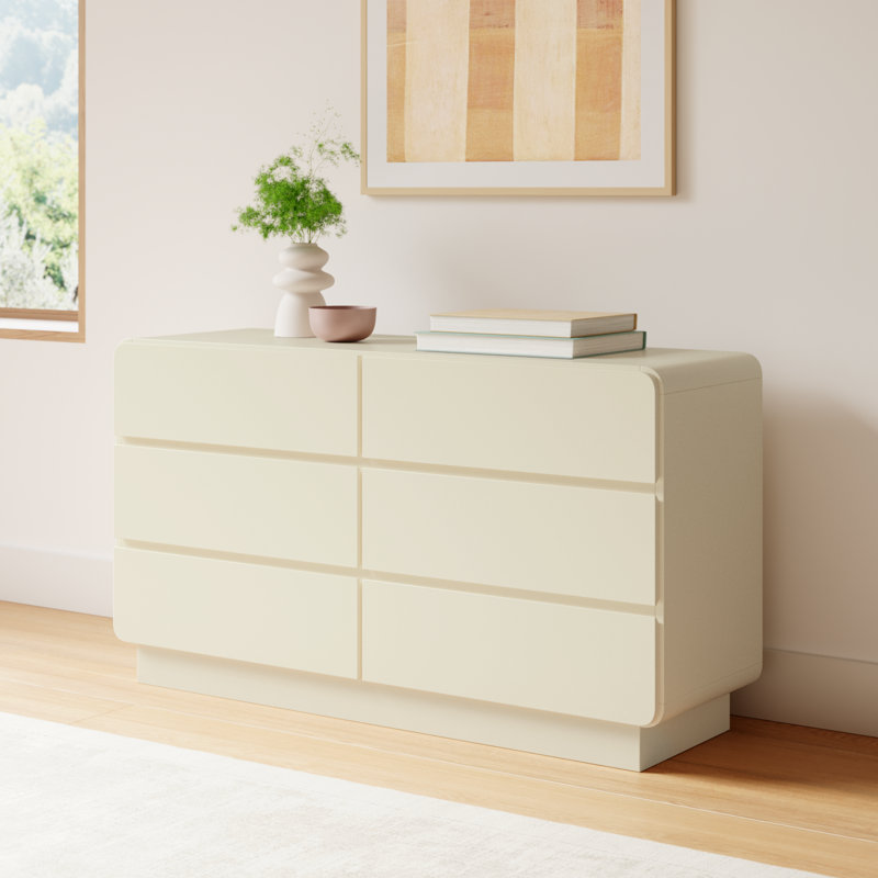 Marguerite 56'' W 6 - Drawer Dresser, Cream
