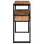 Wood, Solid Acacia Wood, Metal Side Table
