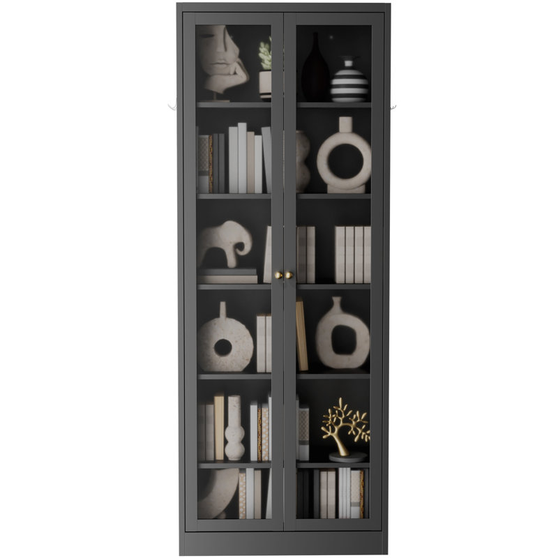 Armoire de cuisine en métal - 72 po de hauteur avec 5 tablettes réglables
