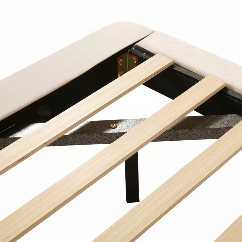 Grand lit plateforme tapissier