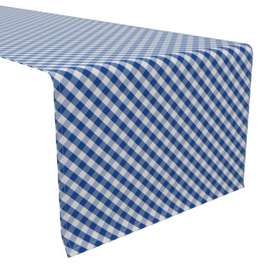 Rectangular Plaid Cotton Table Runner